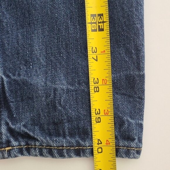 American Eagle Men's Slim Jeans Dark Blue Denim Fade 100% Cotton Size 30 X 34 - Picture 12 of 14